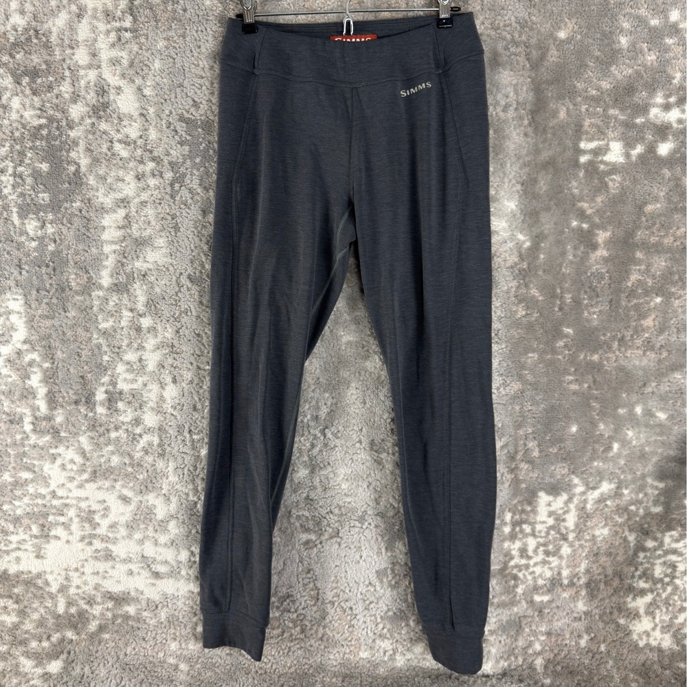 Simms Size M Fishing Base Layer Leggings Pants Gray Full Length Women